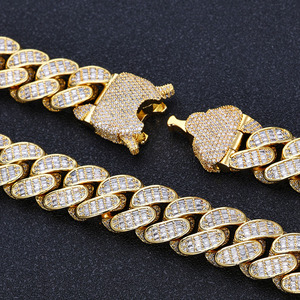 Bracelet cubain en argent 925 pour homme, léger, serti de diamants Moissanite, certifié, bijoux de luxe Hip Hop - Product Image 4