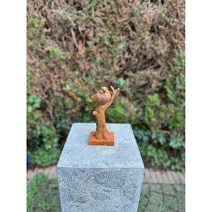 Sculpture d'arbre de vie rouillé avec oiseau pour la décoration de jardin et de ferme, figurine artisanale personnalisable - Product Image 4