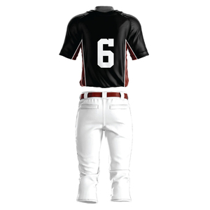 Ensemble de maillot et pantalon de baseball personnalisé, tissu respirant, coupe athlétique, technologie de séchage rapide, vêtements d'équipe pour clubs et écoles - Product Image 5