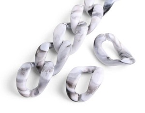 Chaînes en résine écologiques, vintage, colorées, grandes, transparentes, pour décoration murale artistique, pour projets personnalisés - Product Image 2