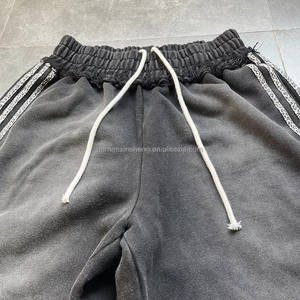 Pantalones Personalizables para Hombre/Mujer, de Lona, Poliéster/Algodón, Estilo Vintage Oscuro, Ecológicos, de Peso Medio, Antiarrugas, de Secado Rápido, con Cintura Elástica - Product Image 3