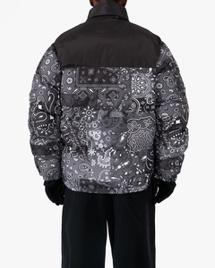 Veste bouffante pour hommes de haute qualité Logo personnalisé col montant imperméable et respirant hiver mode Streetwear en gros - Product Image 2