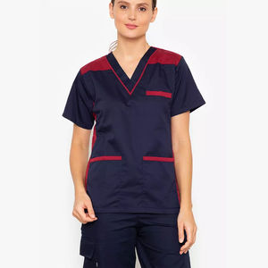 Conjunto de Uniformes Médicos para Mujer al por Mayor, Uniforme de Enfermera con Cuello en V, Ropa de Trabajo para Doctoras de Hospital, Traje Quirúrgico Transpirable y Elástico para Clínica Dental - Product Image 2