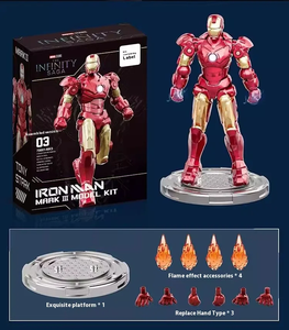 Figura de acción Iron Men Assembling Mk6 Blocks Is Coming, muñeco creativo tres en uno, ¡águela para comenzar la divertida aventura! - Product Image 5