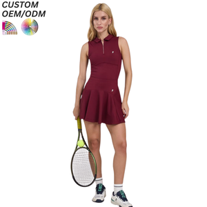 ชุดเสื้อผ้าเทนนิสแบบระบายอากาศได้ดีพร้อมกางเกงขาสั้น แห้งเร็ว รับผลิตแบบ OEM ODM สำหรับขายส่ง พร้อมโลโก้ด้านหน้า - Product Image 5