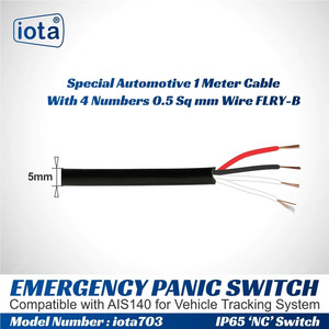 Interruptor de Pánico con Cable Iota 703 AIS-140, Resistente al Agua y Duradero, 'NC', para Protección y Seguridad - Product Image 4