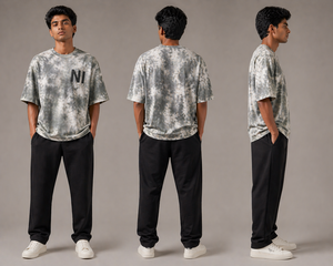 เสื้อยืดโอเวอร์ไซส์ผู้ชาย ผ้าฝ้าย สตรีทแวร์ ทรงหลวม ไหล่ตก ใส่สบายๆ สำหรับฤดูร้อน แบบเรียบๆ รับสกรีนลายตามสั่ง ขายส่งจำนวนมาก - Product Image 4