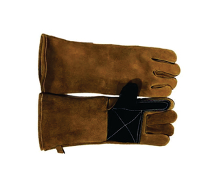 Guantes de Cuero Vacuno Dorado de Alta Calidad, Resistentes al Calor, Anti-Corte, Anti-Impactos, Transpirables, Forrados con Forro Polar, para Metal Fundido - Product Image 6
