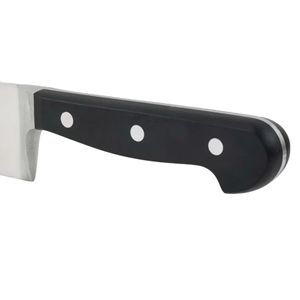 Couteaux de cuisine professionnels à lame argentée avec manche noir à triple rivet, entièrement renforcés et à bord effilé pour trancher la viande et les légumes - Product Image 3