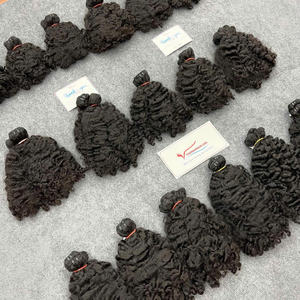 GRAN OFERTA: Extensiones de cabello natural vietnamita con texturas rizadas, cabello birmano rizado al vapor, paquetes de cabello virgen, color natural, precio al por mayor de hasta 30 dólares. - Product Image 1