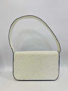 Sac à main rectangulaire SOL MER fait main en polyester brodé de perles de verre avec motif de natation, lavable, pour usage quotidien, en textile - Product Image 4