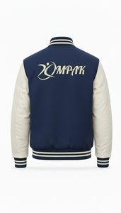 Professional High School Winter Hooded Quilted Lining Contrast Sleeves Viral Street Style Unisex Cotton Filled Front Logo - Product Image 3