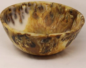 Bol à salade, motif de fruits élégant, vaisselle ovale, résine époxy polie, design classique, passe au lave-vaisselle, léger, boîte de couleur - Product Image 4