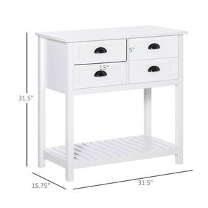 Credenza da Cucina, Tavolo Console, Mobile Bar e Caffetteria con Vano Portaoggetti - Product Image 4
