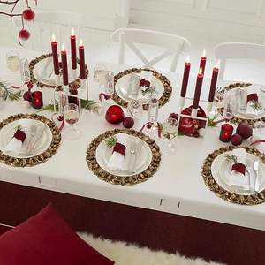 Assiette de présentation dorée de luxe pour mariage, hôtel, restaurant, décoration de table - Product Image 5