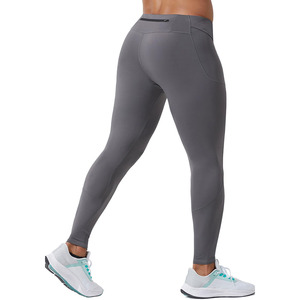 Leggings de sport pour hommes, coupe slim, respirants, taille élastique, longueur intégrale, personnalisables, nouvelle collection, prix bas, haute qualité - Product Image 3