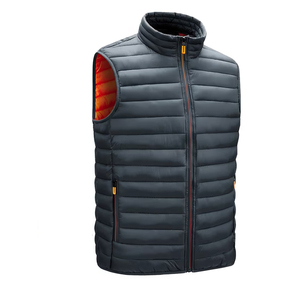 Chaleco Montane de Alta Calidad con Cierre, Acolchado, para Invierno, Talla Grande, con Cuello Alto y Logotipo Frontal - Product Image 3