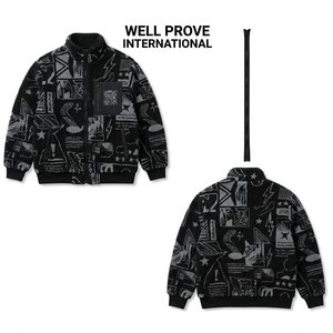 Chaqueta Bomber de Nailon Verde Oliva Personalizada de 240 GSM, Impermeable, Cortavientos, con Cuello Redondo, Cierre de Cremallera, Forro Polar Cálido, Unisex - Product Image 4