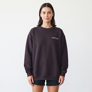 Sudadera Oversize de Felpa para Mujer al por Mayor, con Hombros Caídos, Bordada, de Manga Larga, para Uso Diario - Product Image 5
