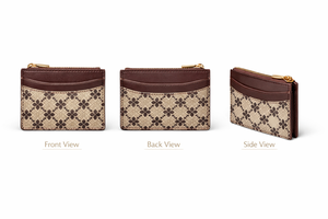 Cartera de PU con cremallera Wriza, venta al por mayor directa de fábrica, tarjetero estampado para mujer, bolso corto de diseñador de moda con cremallera - Product Image 5