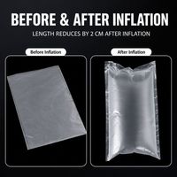 AIR-DFLY OEM Personnalisé 10x20cm Rouleau de film gonflable pour coussin d'air PE Transparent pour emballage de rembourrage et protection d'expédition