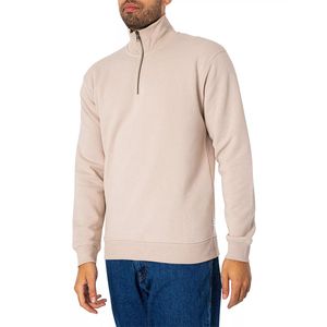 Camiseta Deportiva Personalizada OEM para Hombre, con Cierre de Cremallera, de Secado Rápido, Manga Larga, Transpirable, Tejido Elástico, 100% Poliéster - Product Image 2