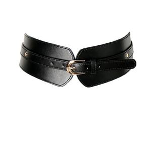 Ceinture large pour femme en cuir PU extensible avec boucle en alliage – Accessoire simple et élégant - Product Image 6