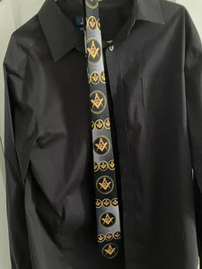 Corbata Masónica, Francmasonería, Illuminati, Marca de Alta Calidad, Nueva, Hecha a Medida, Regalia Masónica Personalizada, Corbatas 2026 para Hombre - Product Image 4