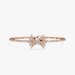 New Design Customizable 10k <b>Solid</b> <b>Gold</b> Bracelet Four Prong Moissanite Diamonds Original Rose <b>Gold</b> Options - Product Image 4