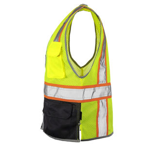Gilet de sécurité haute visibilité pour hommes, qualité supérieure, ANSI Classe 1, EN ISO 20471 Classe 2, étanche, avec LED clignotante, pour la sécurité routière, personnalisable - Product Image 4