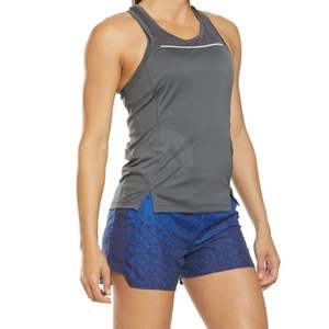 Débardeurs pour femmes gris en tricot, anti-humidité, haute performance, OEM ODM, sans manches, vêtements de sport légers, haute élasticité, coupe ajustée - Product Image 3