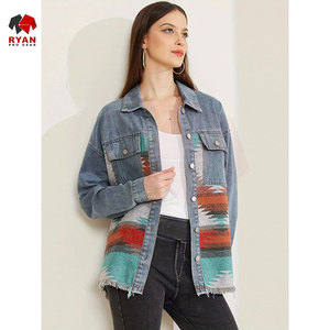 Ryan Pro Gear <b>Customized</b> <b>Denim</b> <b>Jacket</b> For Women Breathable and Comfortable Fabric with <b>Customized</b> Logo OEM Design - Product Image 6