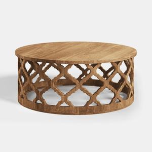 โต๊ะกาแฟเอเลียน ทำจากไม้สักแท้คุณภาพสูง สีน้ำตาล สำหรับใช้ภายในหรือภายนอกอาคาร - Product Image 3