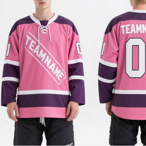 Uniformes de Hockey sobre Hielo Personalizados con Logotipo, Hechos a Mano, para Equipos, Nuevos, de Secado Rápido, Transpirables, Reversibles, 100% Poliéster - Product Image 4