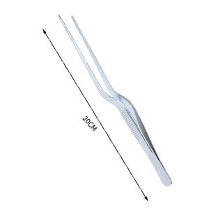 Pinces de présentation pour chef cuisinier, pinces de service, pinces en acier inoxydable, pinces décalées - Product Image 1