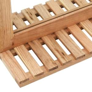 Espejo de Baño Mediano de Madera de Nogal Sólido, Espejo Natural con Estilo Elegante - Product Image 6