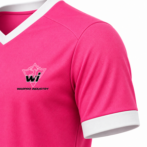 Conjunto de Camiseta de Fútbol Personalizada OEM de Alta Calidad, Impresión por Transferencia de Calor, Transpirable, de Secado Rápido, Anti-UV, 100% Poliéster, Tejido de Malla - Product Image 2