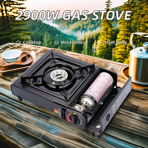 נייד 2900w מטבח בחוץ מגריל מיני פלדה תנור גז אוטומטי גז מבער בסגנון פשוט מנגל ידני עבור חיצוני - Product Image 2