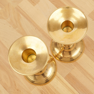 Solid Brass <b>Candlestick</b> <b>Holder</b> Pair Polished <b>Gold</b> Finish Durable Home Decoration Metal Candle <b>Holders</b> - Product Image 5