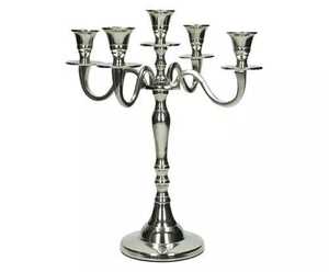 Living Room Modern Decoration For Home High Quality <b>Candelabra</b> Silver Finish Hand Casted technique Luxury Candle Holder Decor - Product Image 5