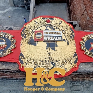 High Demand HOOPER and COMPANY HAC-<b>WB</b>-0014 Customized Wrestling Championship Belt Pu Leather Brass Eco-friendly Unisex - Product Image 1