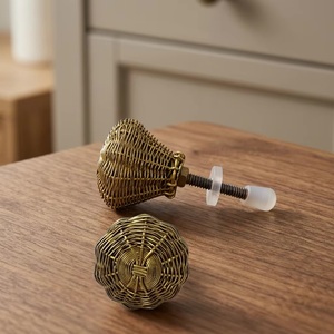 Bone Horn Metal Resin Wood Modern Cabinet Knobs Furniture Handles for Dresser Drawer <b>Wardrobe</b>-Eco-Friendly Easy Installation - Product Image 3