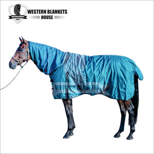 Alfombra Impermeable para Caballos de Invierno, Transpirable, para Exteriores, con Forro de Poliéster Ripstop 600D, 4 Correas para las Patas - Product Image 2