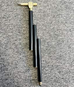 Bastón de madera antiguo hecho a mano con cabezal de latón de diseño victoriano, bastón con hacha, regalo, 37 pulgadas - Product Image 3