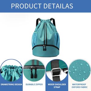 Bolsa de Gimnasio de Lona Resistente, Bolsa Deportiva de Viaje Impermeable - Product Image 6