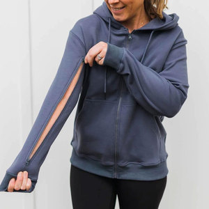 Sweat à capuche color block pour femme, design à empiècements, pull-over, vêtements de mode urbaine professionnelle, nouveau style 2026 - Product Image 3