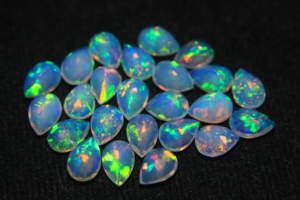 Ethiopian Opal Natural Gemstone Faceted Pear Cut 3x5mm Super Fine Quality Multi Color Certified Color Play Loose for Jewelry - Product Image 5