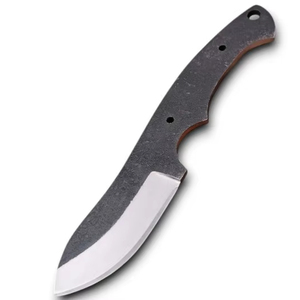 Cuchillo de hoja fija de acero al carbono forjado de venta al por mayor, tipo Full Tang, con punta de gota, para uso general, camping, caza, personalizable - Product Image 1