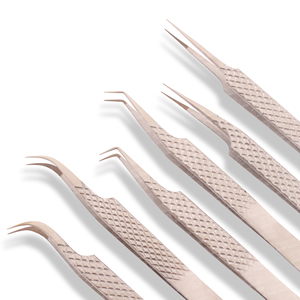 Diamond Grip Eyelash Extension Tweezers Japanese Stainless Steel Professional Makeup & Tools <b>Individual</b> <b>Lash</b> Tweezers - Product Image 6