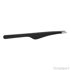 Pince à épiler professionnelle en acier inoxydable incurvée avec pointe fine pour l'épilation du visage et des cils - Product Image 2